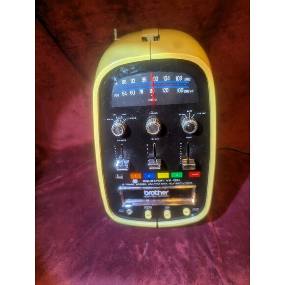 Vintage Brother Aquatron Vx-33c Portable 8 Track Player AM FM The Egg For Repair - Picture 1 of 11